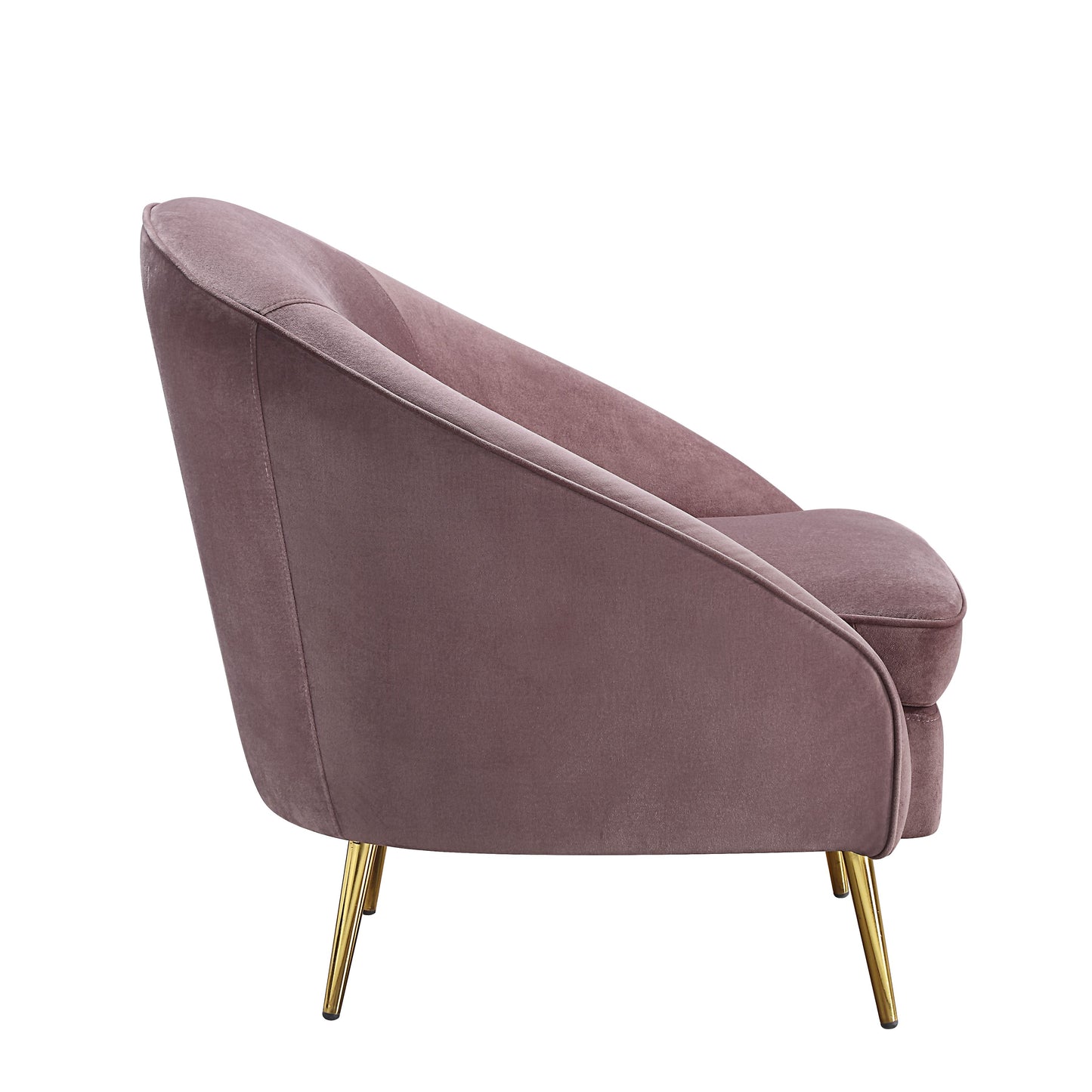 tashelle sofa, pink velvet