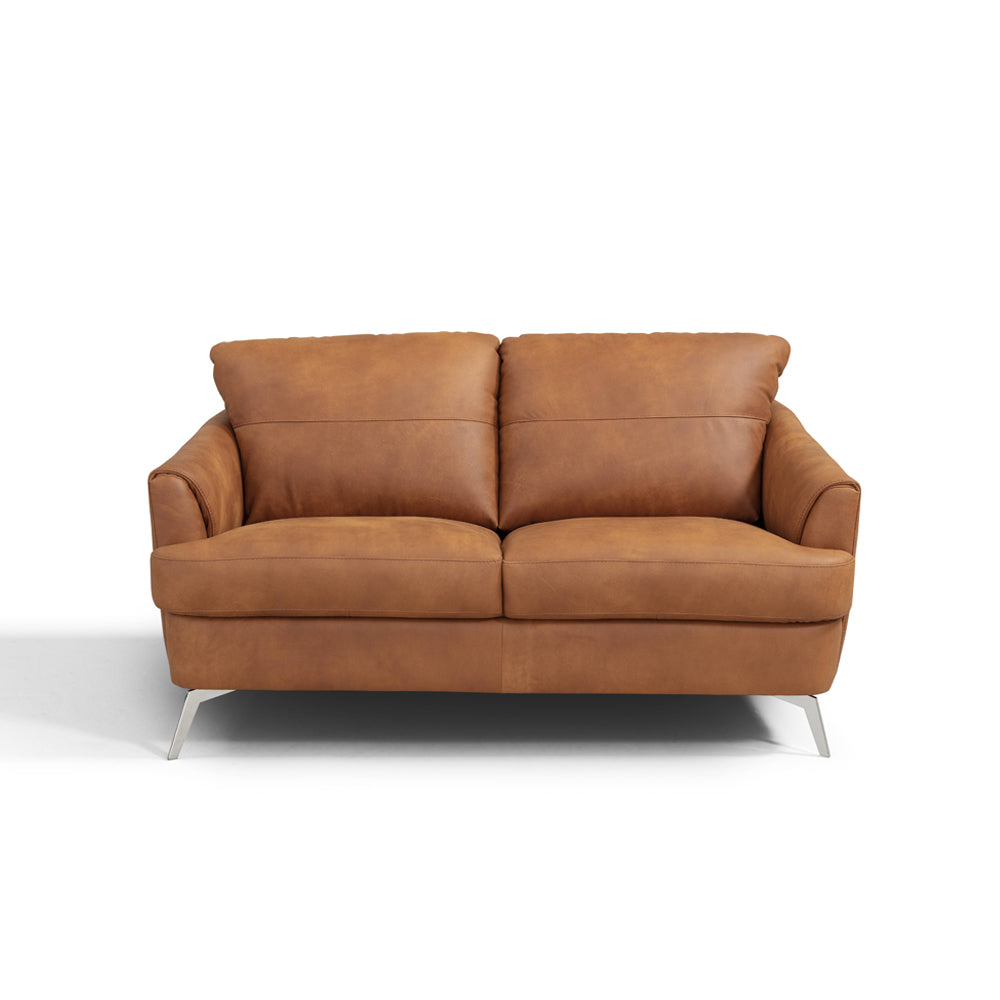 teague loveseat, cappuccino leather