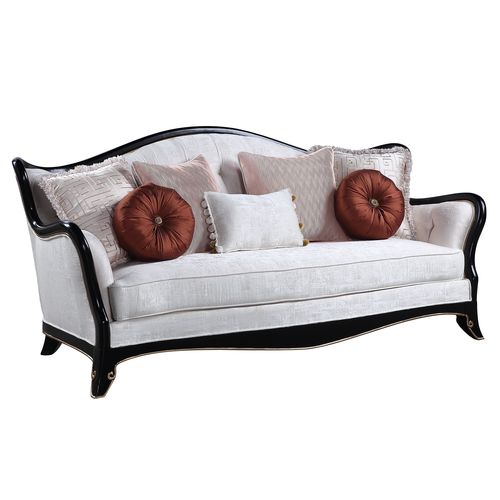 sofa w/7 pillows