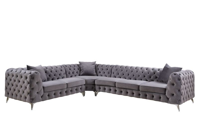 sectional sofa w/3 pillows