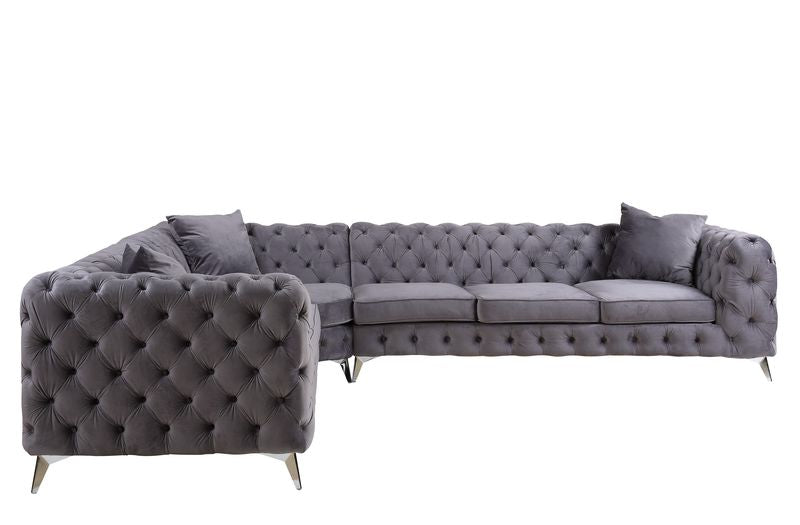 sectional sofa w/3 pillows