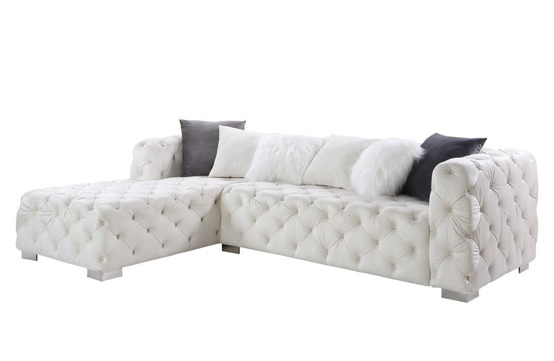 sectional sofa w/6 pillows