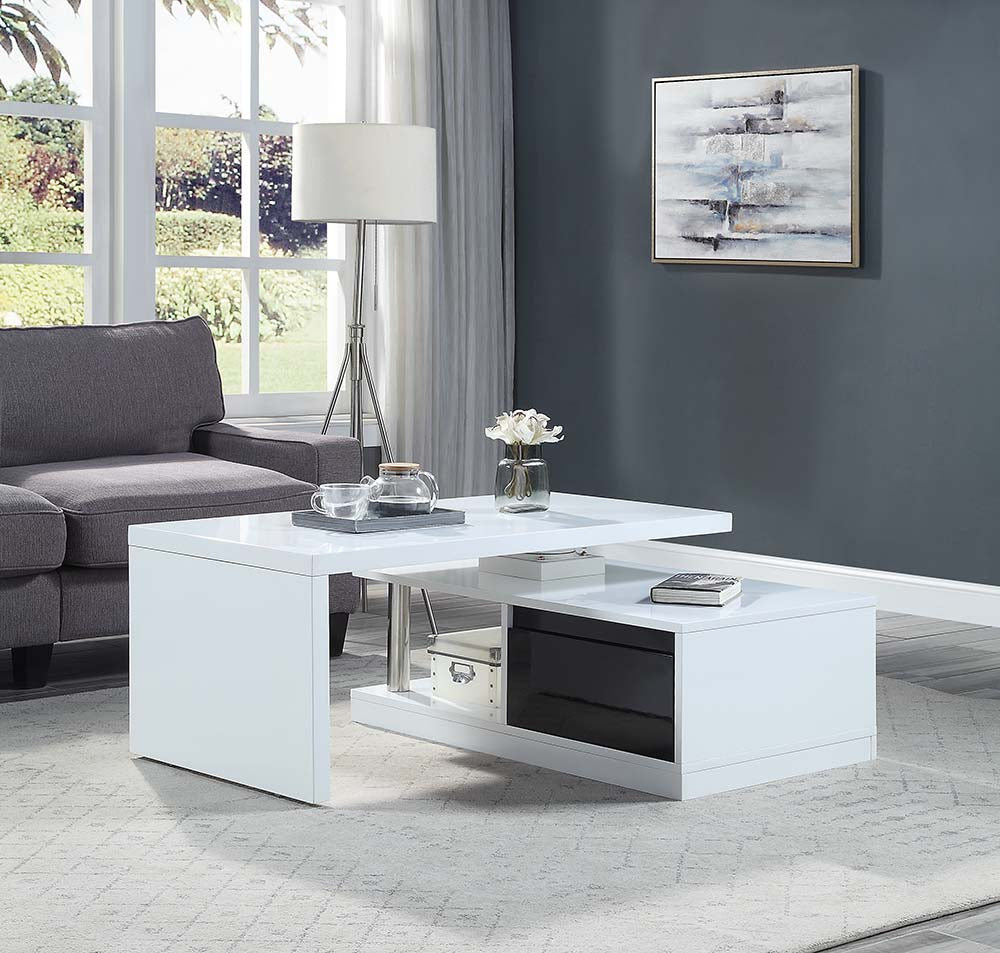 coffee table w/swivel top