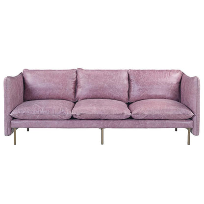 Ranallo Sofa, Wisteria Top Grain Leather