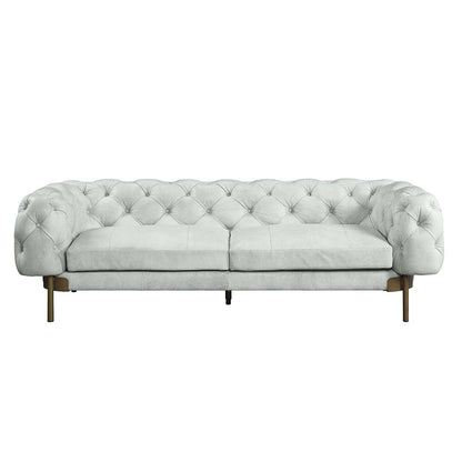 Valiant Sofa, Vintage White Top Grain Leather