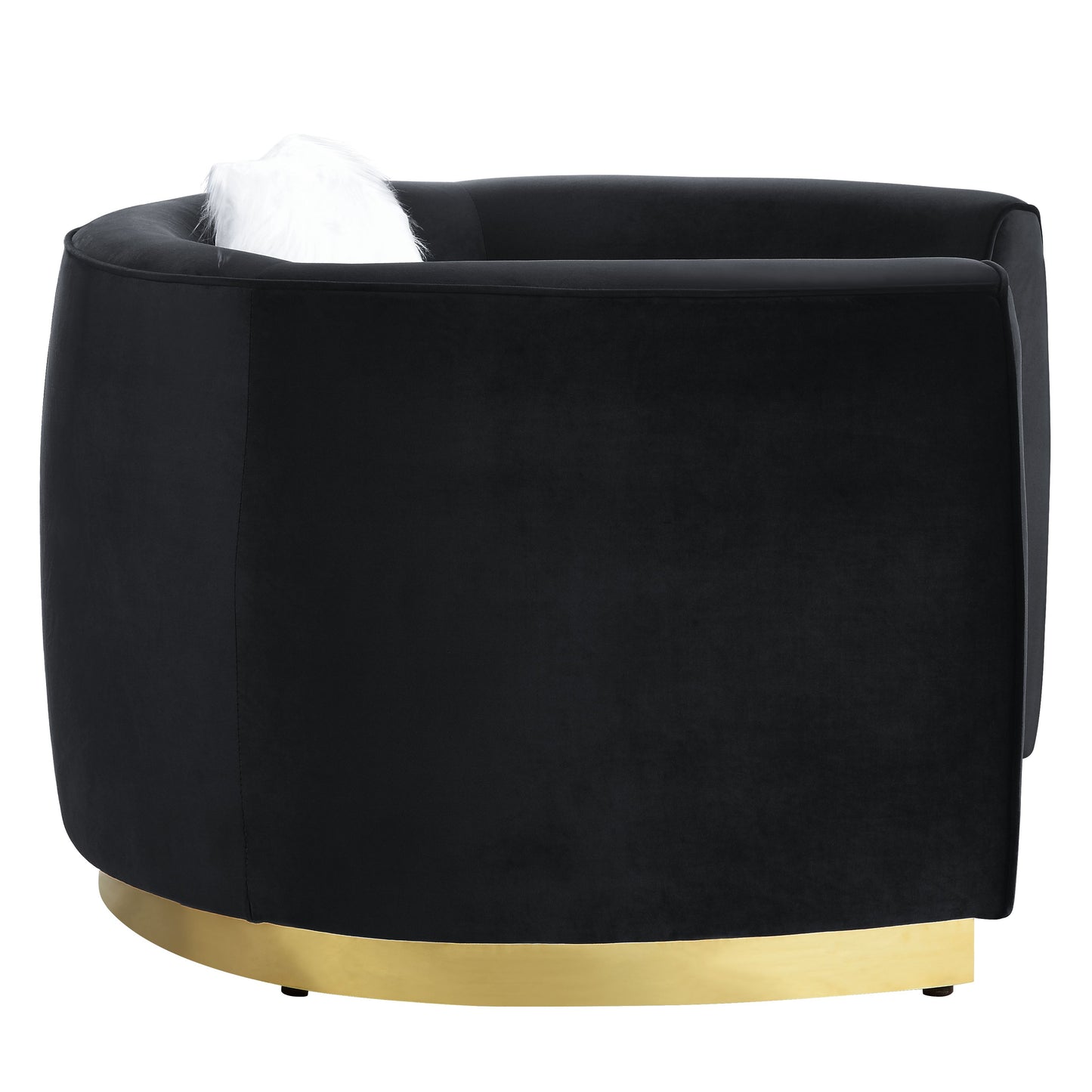 vanaheim chair w/pillow, black velvet