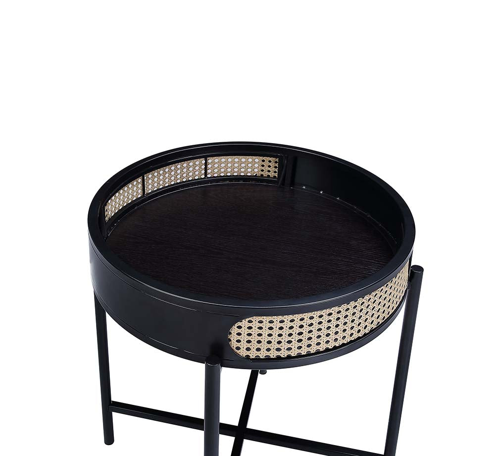 parklon end table, black finish