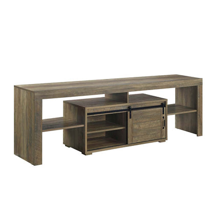 Varik TV Stand, Rustic Oak Finish