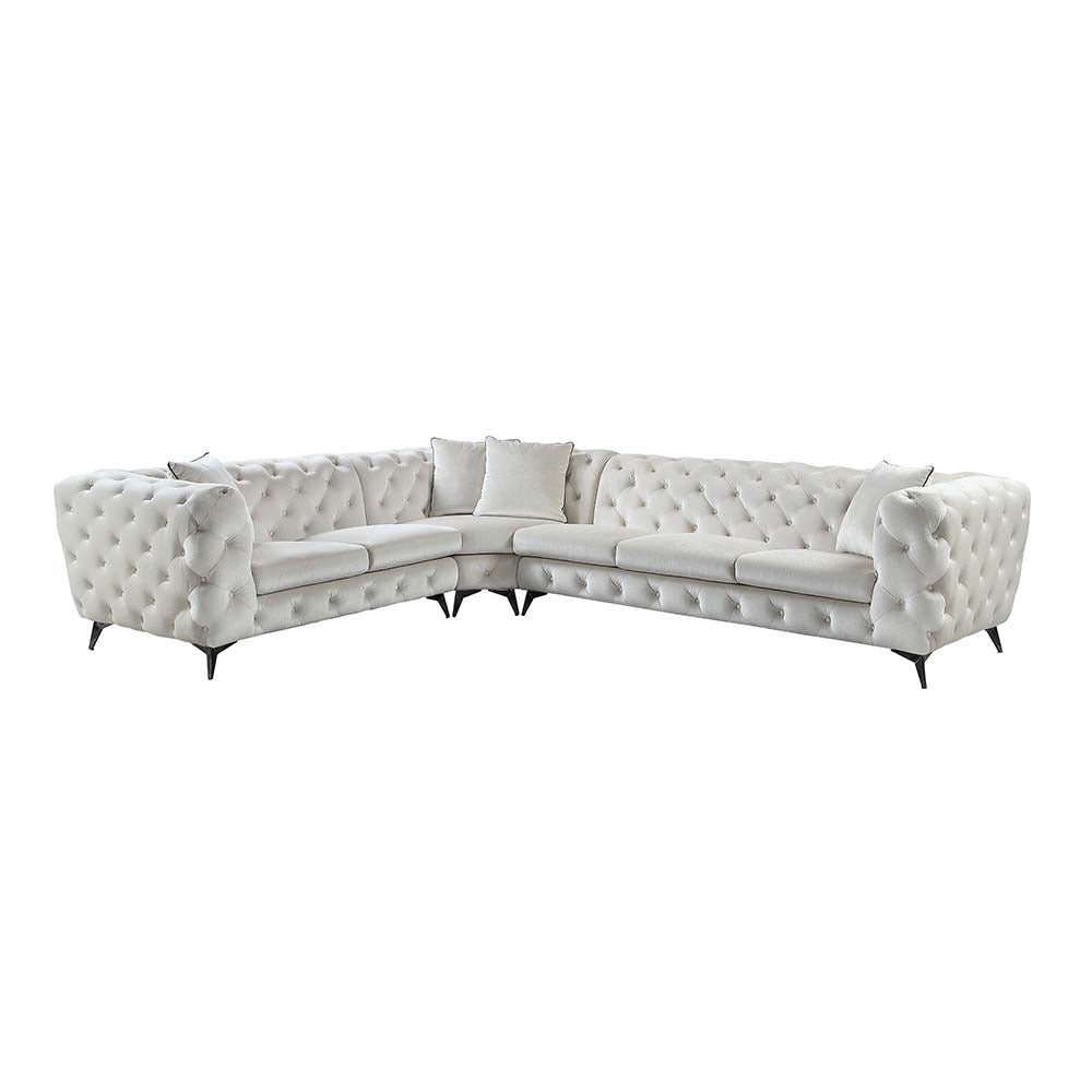 sectional sofa w/4 pillows