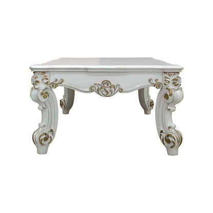 Citron II Coffee Table, Antique Pearl Finish