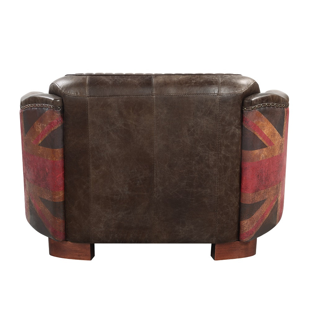 arcadia loveseat, antique slate top grain leather