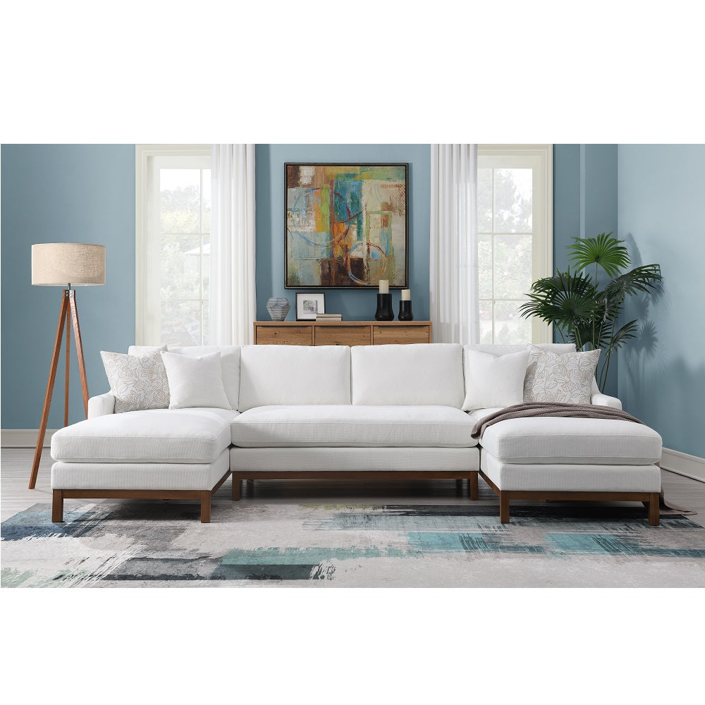 sectional sofa w/4 pillows