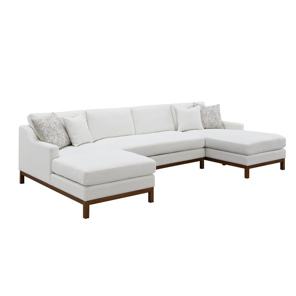 sectional sofa w/4 pillows