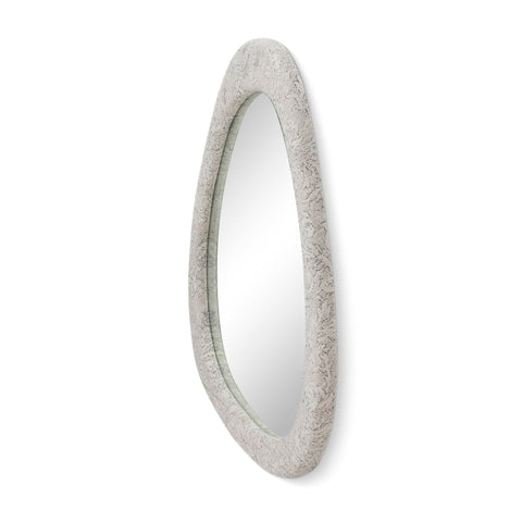 Giselle Marlowe 32"X25" Neutral Floral Jacquard Wall Mirror - image 4