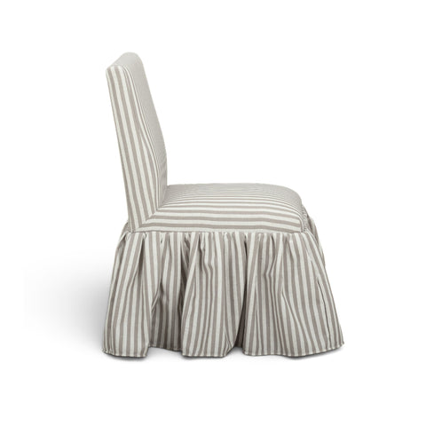 Colette Laurent Striped Performance Linen Skirted Dining Chair - image 4