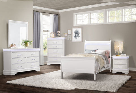 James White Youth TWIN BED WITH LED