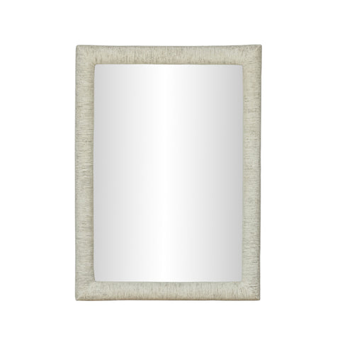 Anais Ravenna 34"X47" Ribbed Faux Stone Rectangular Wall Mirror - image 3