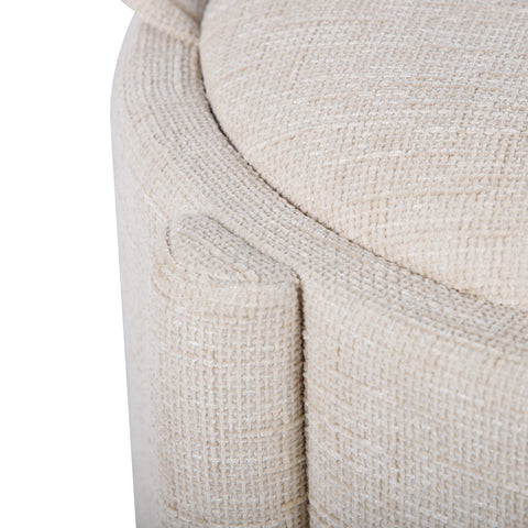 Amelie Capri Railroad Chenille Storage Stool With Reversible Tray Top - image 7