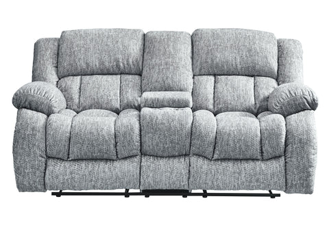 Dominic Grey RECLINING SOFA/CONSOLE RECLINING LOVESEAT/GLIDER RECLINER