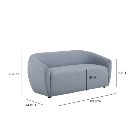 Camille Marais 70" Textured Performance Velvet Loveseat - image 6