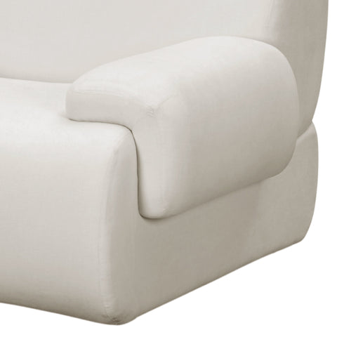 Contract-Grade Upcycled Fabric Corner Chair - image 6