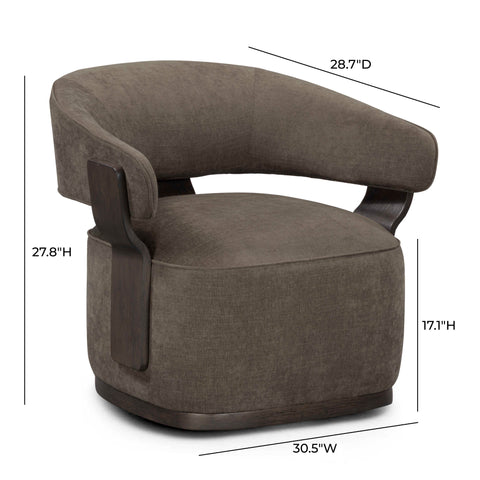Noemie Montrose Performance Swivel Accent Chair - image 7
