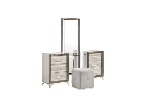 Aaron QUEEN BED GROUP WITH VANITY SET