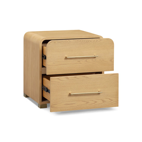 Estelle Navarre 22" Ash 2-Drawer Nightstand - image 5