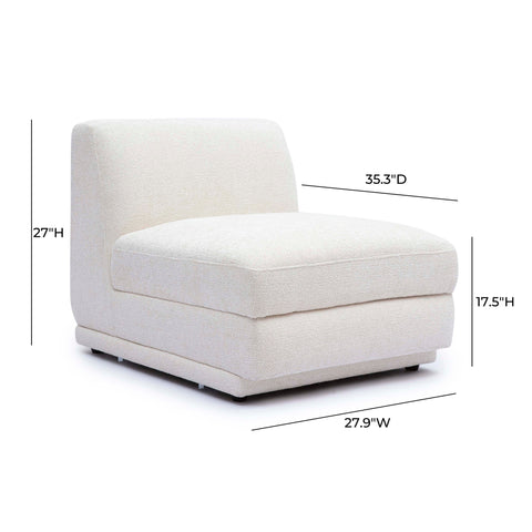 Alessia Rivoli Modular Armless Chair - image 5