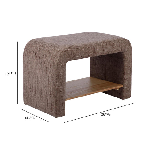 Vivienne Arden Railroad Chenille Storage Side Table - image 5