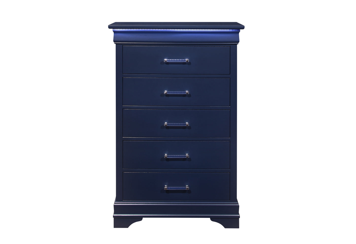 james blue chest with led