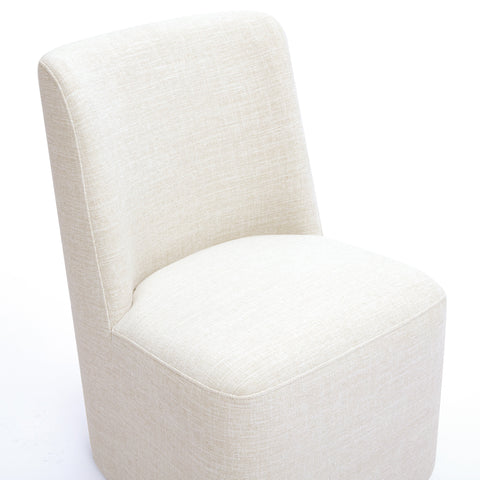 Amelie Orleans Performance Fabric Rolling Dining Chair - image 3