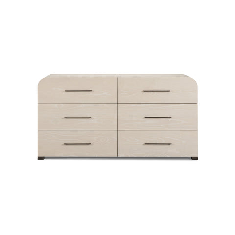Estelle Navarre 62" Ash 6-Drawer Dresser - image 1
