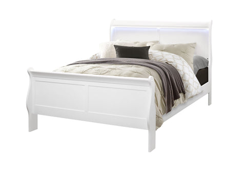James White FULL BED WITH LED