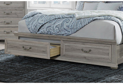 Alex Natural,Rowan/Tatum Natural Storage KING BED GROUP STORAGE