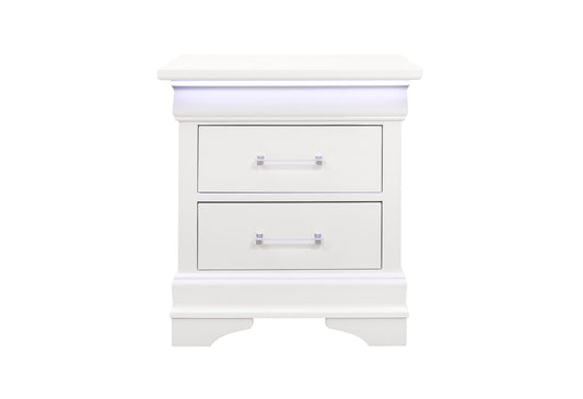 James White NIGHTSTAND WITH LED