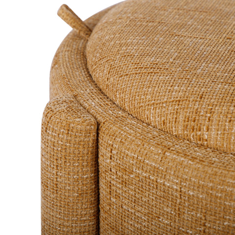Amelie Capri Railroad Chenille Storage Stool With Reversible Tray Top - image 7