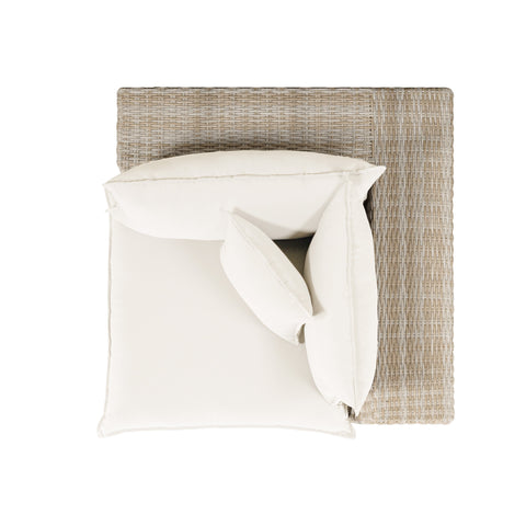 Ines Castaigne Performance Fabric &amp; Wicker Outdoor Corner Chair - image 4