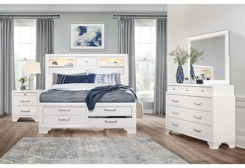 Bianca White NIGHTSTAND