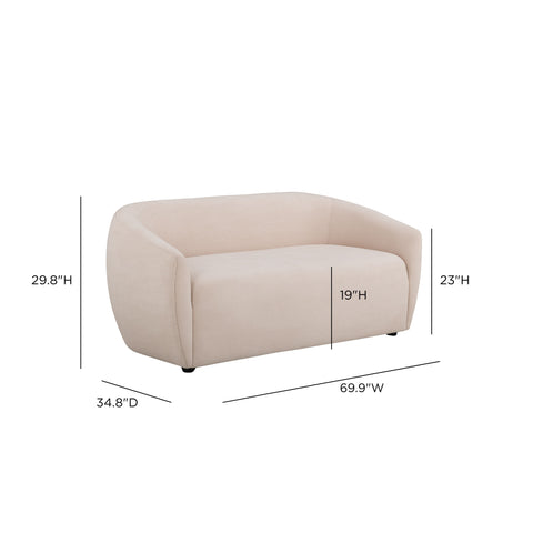 Camille Marais 70" Textured Performance Velvet Loveseat - image 6
