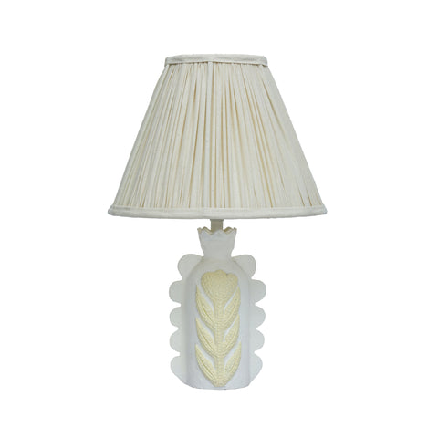 Arielle Fontaine Scalloped Papier Mache Flower Pleated Table Lamp - image 3