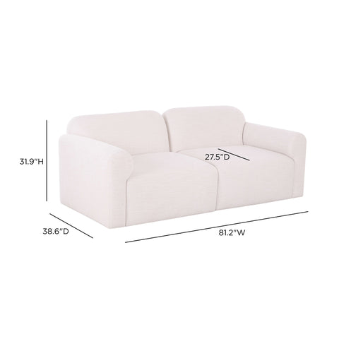 Leonie Laurent 81" Modular Loveseat - image 9