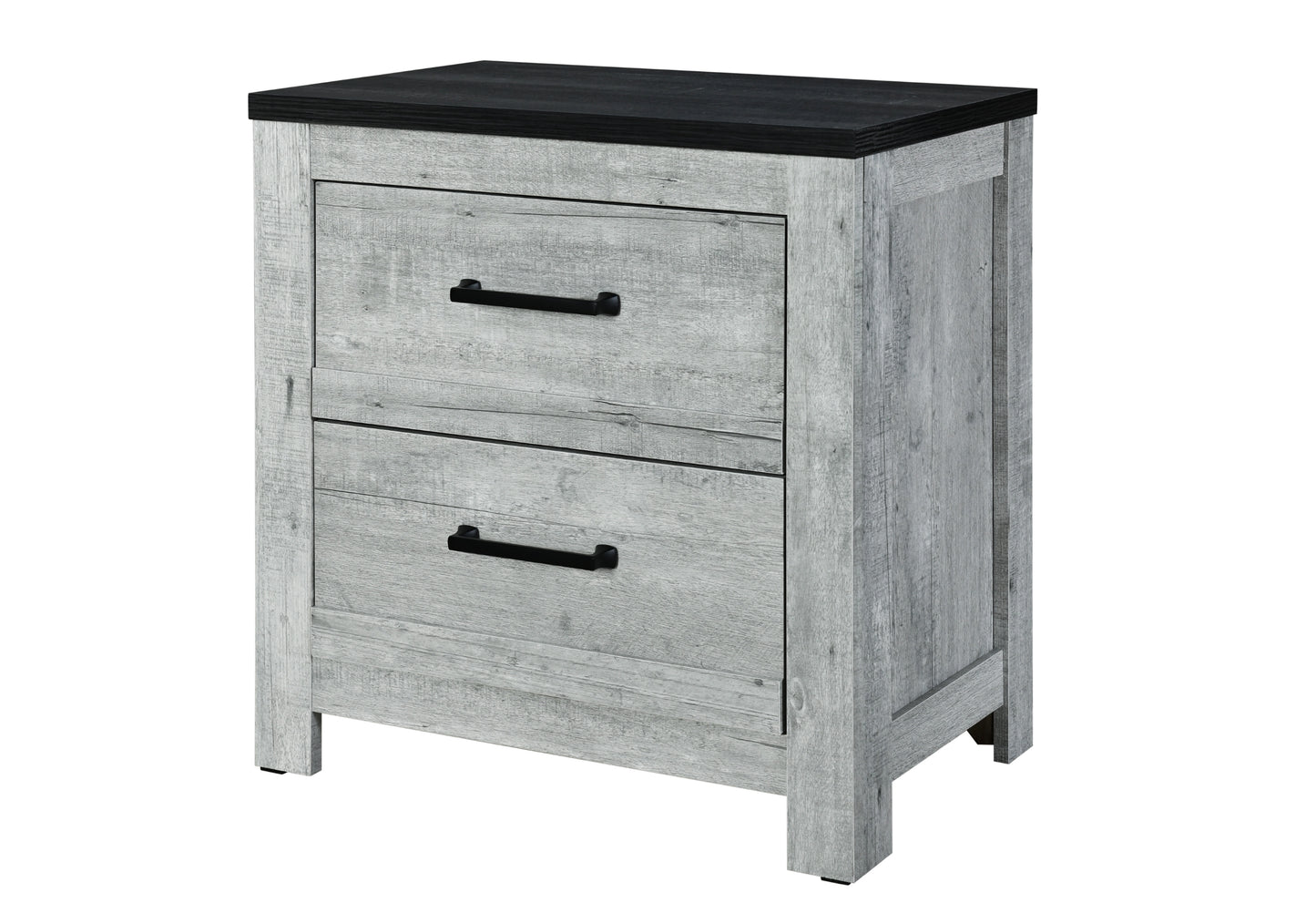 amir grey wash/charcoal queen bed group