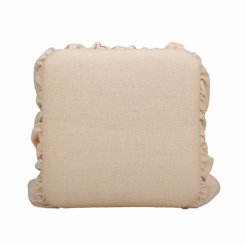 Colette Laurent Yellow Gingham Performance Linen Skirted Ottoman - image 6