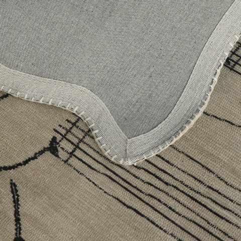 Delphine Orleans Natural Hand Tufted Wool Area Rug 5'X8' - image 4