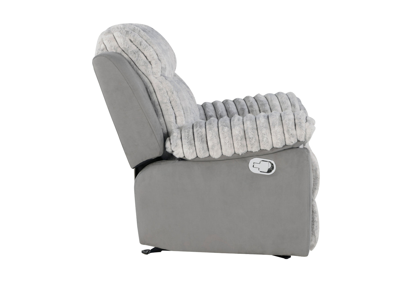 dakota grey glider recliner