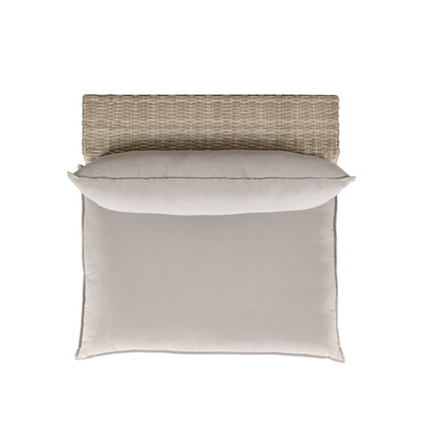 Ines Castaigne Performance Fabric &amp; Wicker Outdoor Armless Chair - image 4