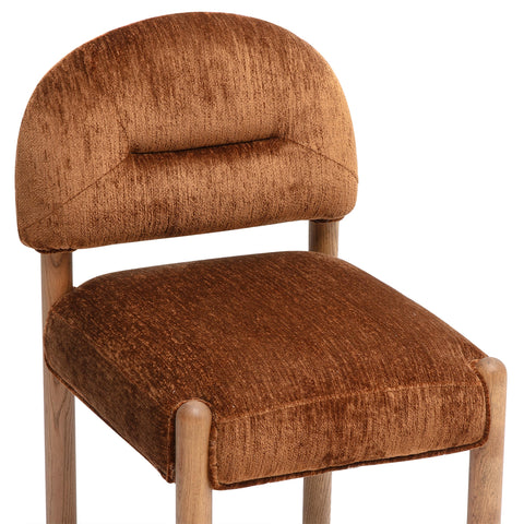 Celeste Castaigne Thick Performance Chenille Arched Back Dining Chair - image 3