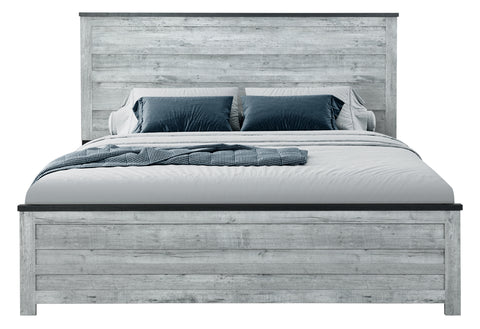 Amir Grey Wash/Charcoal KING BED