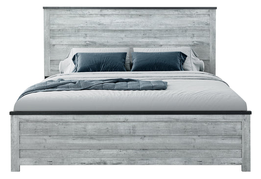 Amir Grey Wash/Charcoal KING BED